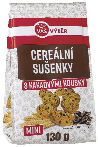 VÁŠ VÝBĚR Cereální Sušenky Mini, 130 g