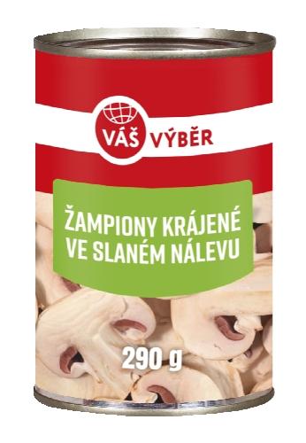 VÁŠ VÝBĚR Žampiony krájené, 170 g
