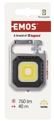 Nabíjecí mini LED svítilna – přívěšek, 1 KS