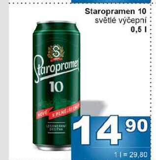 Staropramen 10 světlé výčepní 0,5l