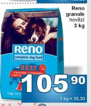 Reno granule hovězí 3 kg