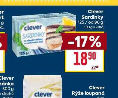 Clever Sardinky 125/ od 90 g
