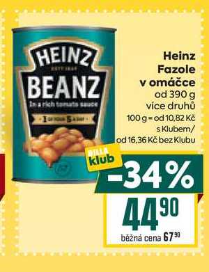 Heinz Fazole v omáčce od 390 g
