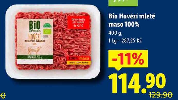 Bio Hovězí mleté maso 100%, 400 g