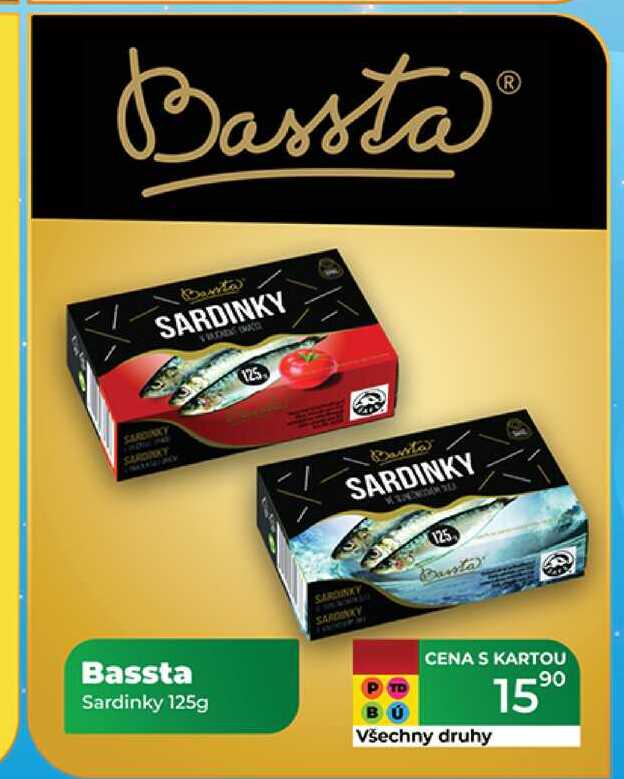Bassta Sardinky 125g  