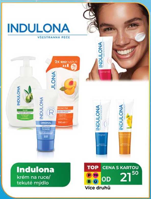 Indulona krém na ruce/ tekuté mýdlo 