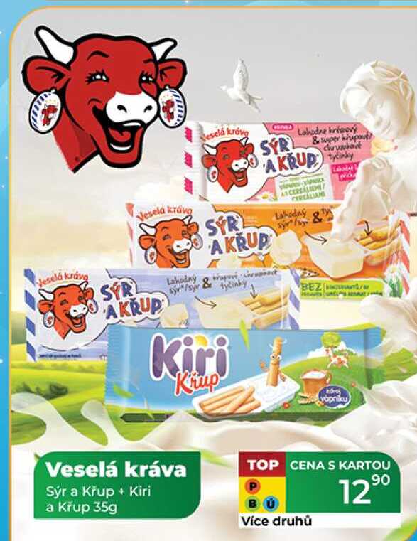 Veselá kráva Sýr a Křup + Kiri a Křup 35g 