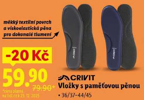 Vložky s paměťovou pěnou