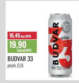 BUDVAR 33 0,5l
