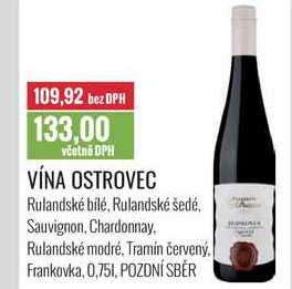 VÍNA OSTROVEC 0,75l