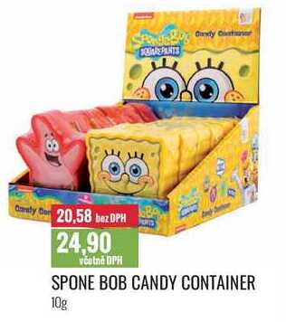 SPONE BOB CANDY CONTAINER 10g 