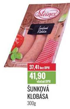 ŠUNKOVÁ KLOBÁSA 300g 