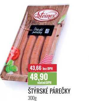 ŠTÝRSKÉ PÁREČKY 300g