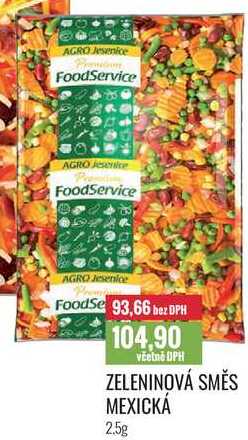ZELENINOVÁ SMĚS MEXICKÁ 2,5kg 