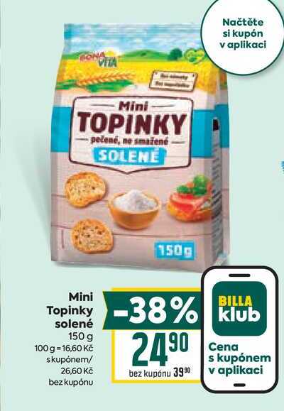 Mini Topinky solené 150 g 
