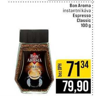 Bon Aroma instantni káva Espresso Classic 100 g v akci