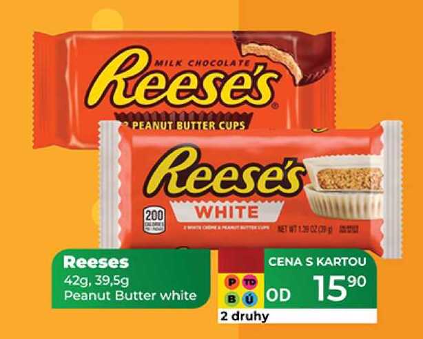 Reeses 42g, 39,5g Peanut Butter white 