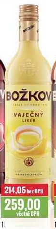 BOŽKOV VAJEČNÝ LIKÉR 1l