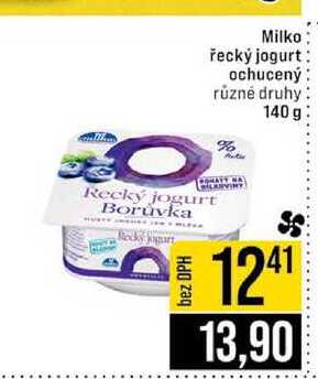 Milko řecký jogurt ochucený různé druhy 140 g