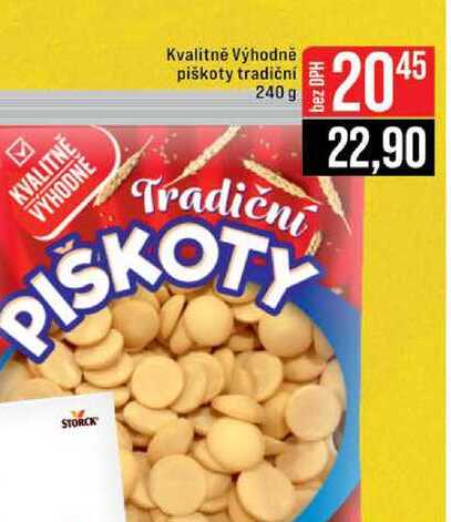 Kvalitně Výhodně piškoty tradiční 240 g 