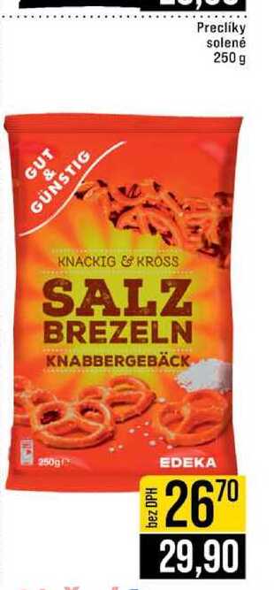 Preclíky solené 250 g 