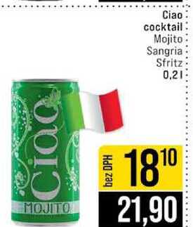 Ciao cocktail Mojito Sangria Sfritz 0.2l 