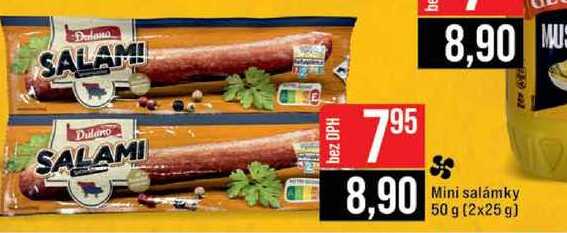 Mini salámky 50 g (2x25 g)