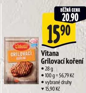 Vitana Grilovací koření, 28 g 