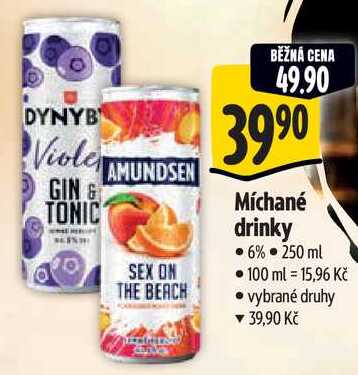 Míchané drinky, 250 ml