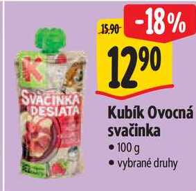 Kubík Ovocná svačinka, 100 g