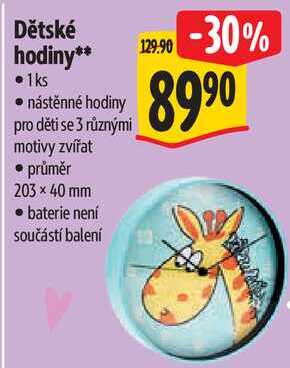 Dětské hodiny** 