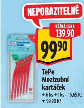 TePe Mezizubní kartáček, 6 ks