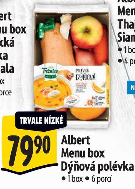 Albert Menu box Dýňová polévka 