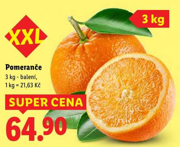 Pomeranče, 3 kg