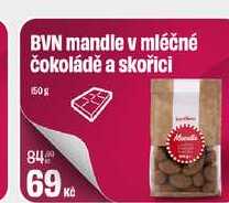 BVN mandle v mléčné čokoládě a skořici 150g 