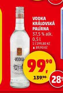 VODKA KRÁLOVSKÁ PALÍRNA, 0,5 l