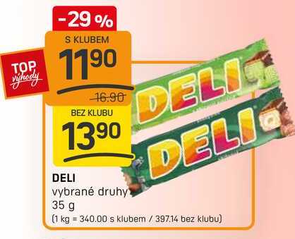 DELI vybrané druhy 35 g