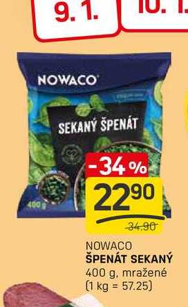 ŠPENÁT SEKANÝ 400 g