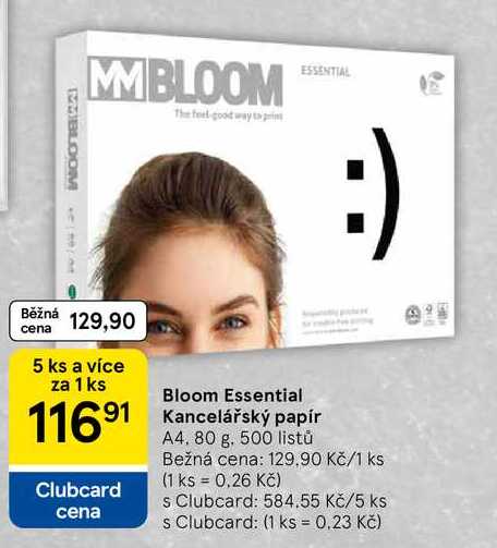 Bloom Essential Kancelářský papír A4, 80 g, 500 listů 