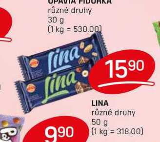 LINA různé druhy 50 g 