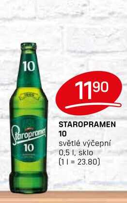 STAROPRAMEN 10 světlé výčepní 0,5l
