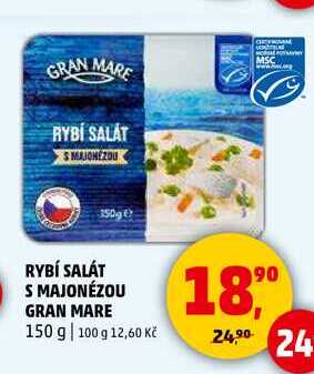 RYBÍ SALÁT S MAJONÉZOU GRAN MARE, 150 g