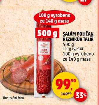 SALÁM POLIČAN ŘEZNÍKŮV TALÍŘ, 500 g
