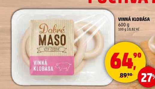 VINNÁ KLOBÁSA, 600 g