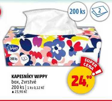 KAPESNÍKY WIPPY, 200 ks 