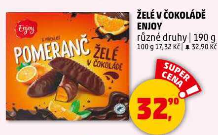 ŽELÉ V ČOKOLÁDĚ ENJOY, 190 g