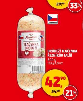 DRŮBEŽÍ TLAČENKA ŘEZNÍKŮV TALÍŘ, 500 g