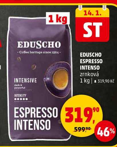 EDUSCHO ESPRESSO INTENSO zrnková, 1 kg 