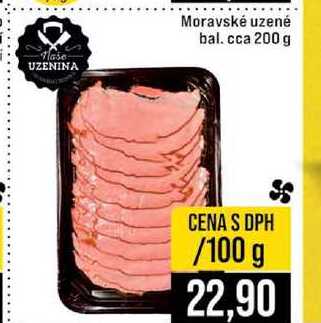 Moravské uzené bal cca 200 g 100g