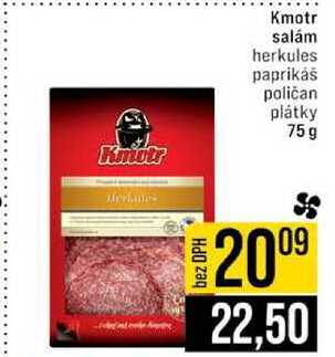 Kmotr salám herkules paprikáš poličan plátky 75g